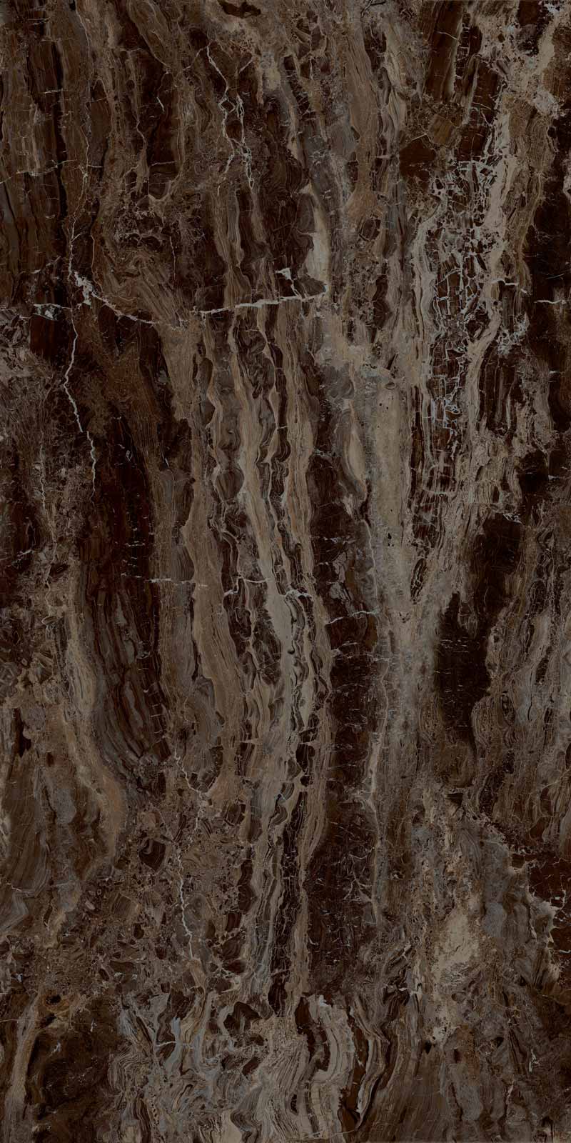 Плитка из керамогранита глянцевая Marazzi Italy Grande Marble Look коричневый (M10D)