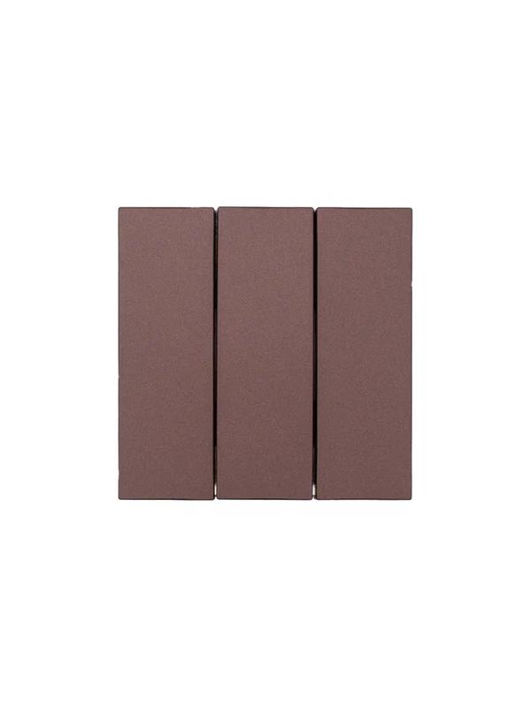 Выключатель 3-кл. СП ZIMA IP20 10А безвинт. зажим шоколад LEZARD 704-7388-109QC