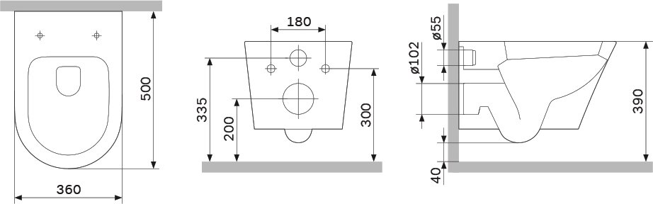 C741701SC Унитаз подвесной AM.PM Sense безободковый