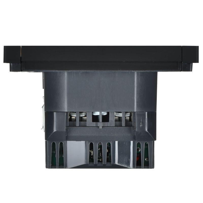 Розетка FORTE&PIANO FP147 16А USB A+C 18Вт с заземл. защ. шторки винт. крепл. черн. IEK FP-R14-16-U22-018-K02