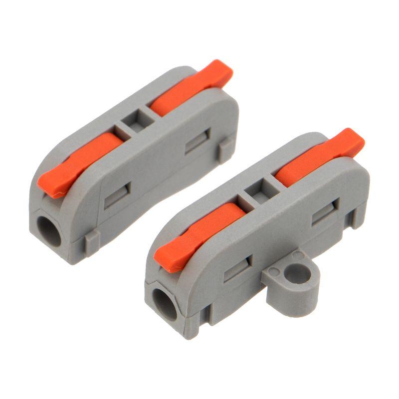 Клемма строительно-монтажная СМК проходная 222-421P 1п 0.08-4кв.мм с монтажной площадкой сер. (уп.5шт) Rexant 07-6261-05