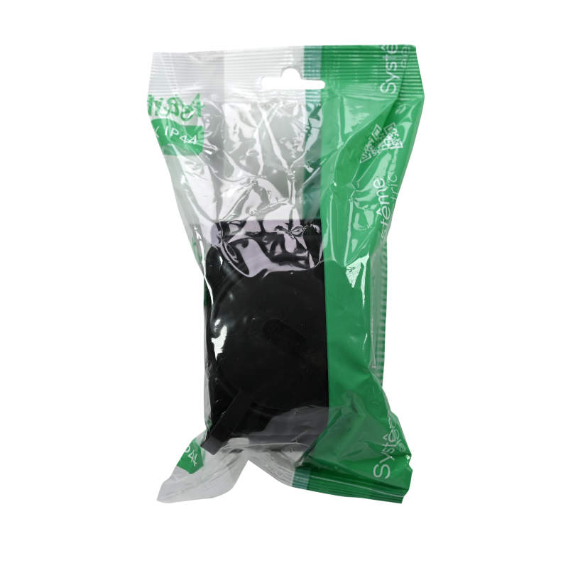 Колодка удлинителя 1-м MultiSet 16А 250В IP44 с заземл. каучук черн. SE MST4003BK