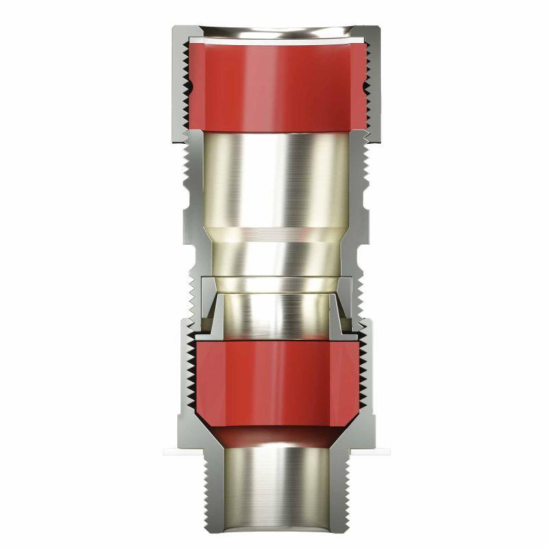 Ввод кабельный серии КА для бронир. кабеля М20х1.5 d5.8-12мм D9-17мм никелированная латунь IP66/IP68 DKC KA2MHK