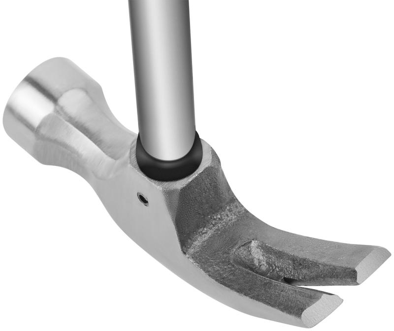 Молоток-гвоздодер 25мм 340г метал. ручка; резинов. рукоятка КУРС 44612