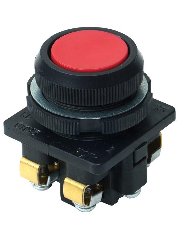 Выключатель кнопочный КЕ-011 У3 исп.2 1НО+1НЗ цилиндр 10А IP40 660В красн. Электротехник ET502423