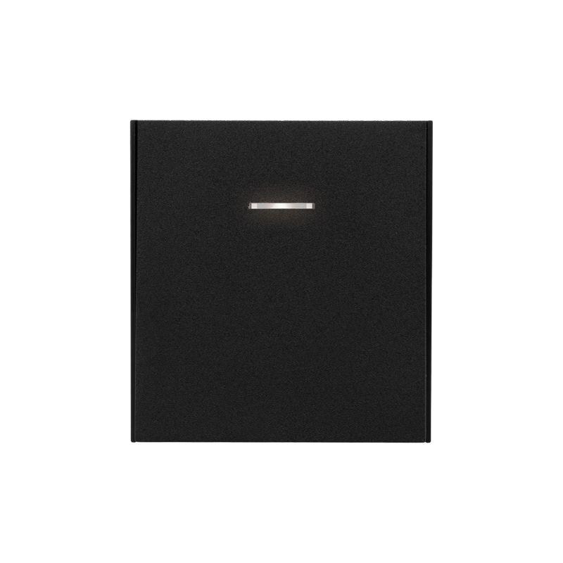 Выключатель 1-кл. СП STRONG MIELE 10А с подсветкой антрацит Kranz KR-78-0713-5