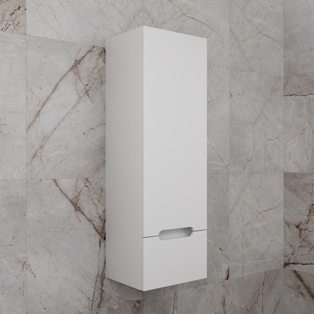 Колонна подвесная "Матис" 36 см, 1 ящик, Белый матовый, PLUS, ЭМАЛЬ