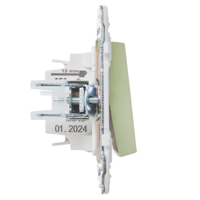 Выключатель 1-кл. SKANDY 10А SK-V01G мятный IEK SK-V10-0-10-K06