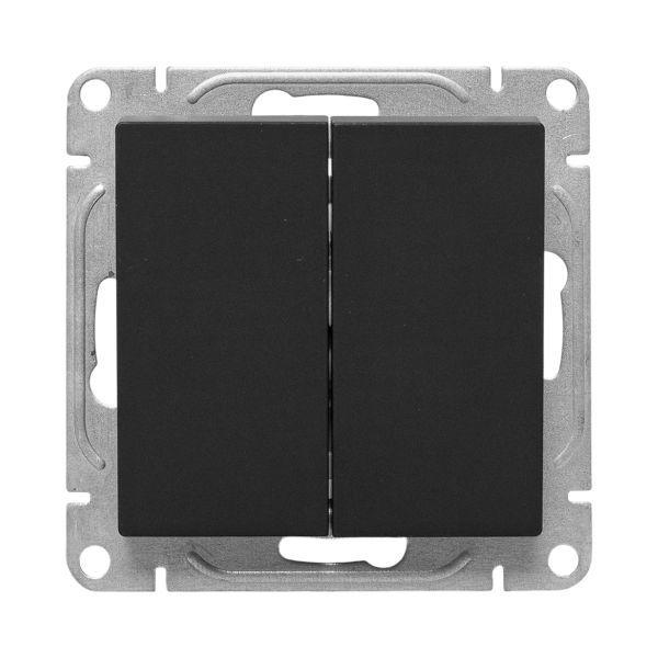 Выключатель перекрестный 2-кл. СП Эпика механизм черн. EKF UP1-SWB-22