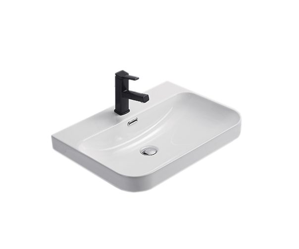 Раковина Gid 9560s 71168 встраиваемая сверху белая 61x46.5x16