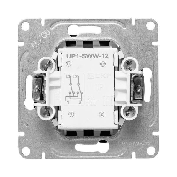 Выключатель перекрестный 1-кл. СП Эпика механизм черн. EKF UP1-SWB-12