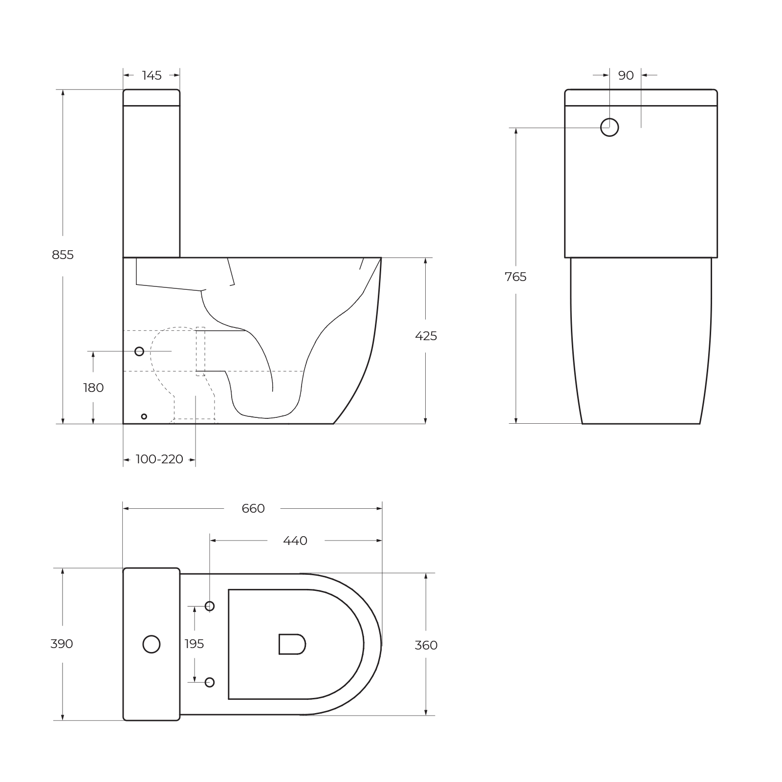 Унитаз-компакт безободковый BelBagno SFERA-R BB2141CPR/ BB2111SC