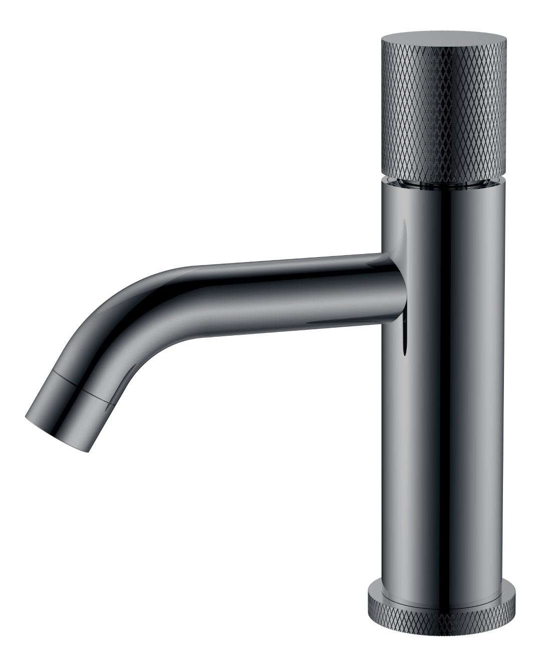 Смеситель STICK для умыв. низ. Gun Metal низкий с ручкой TOUCH