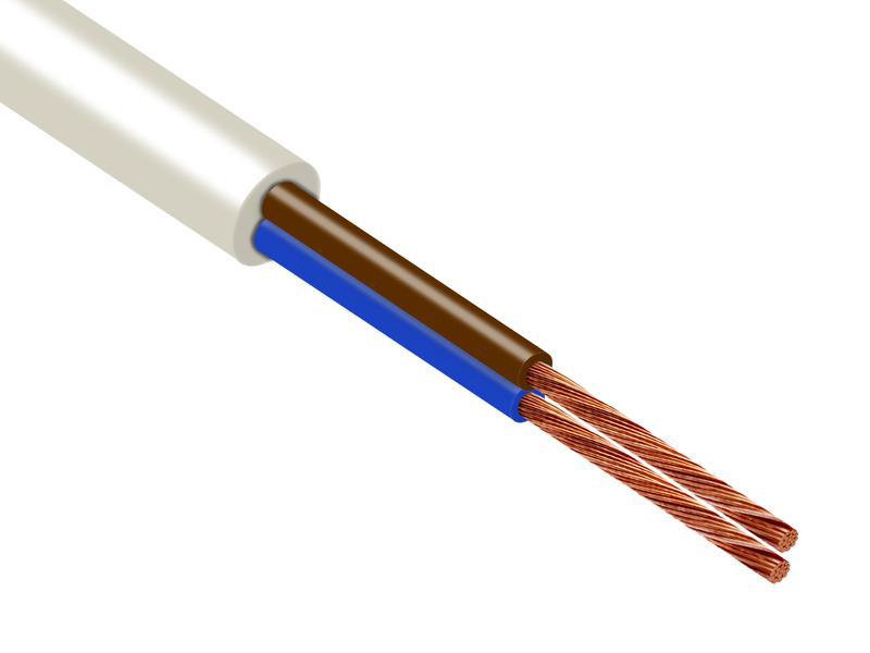 Провод TOKOV ELECTRIC ПВС 2х0.75 380В Б (уп.50м) 1945426