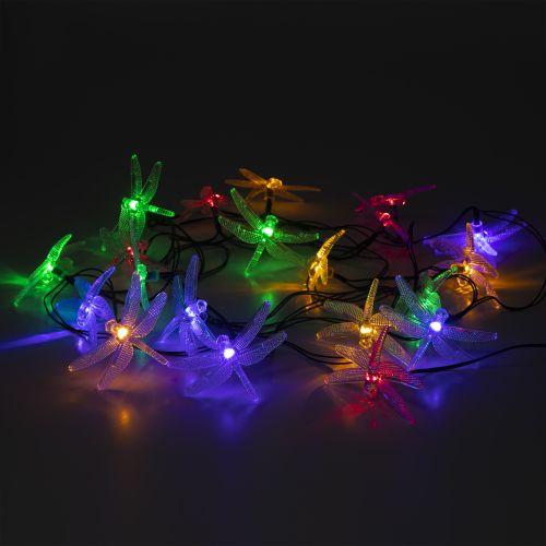Гирлянда садовая "Стрекоза" ERASF22-16 5.8м на солнечной батарее Эра Б0053365