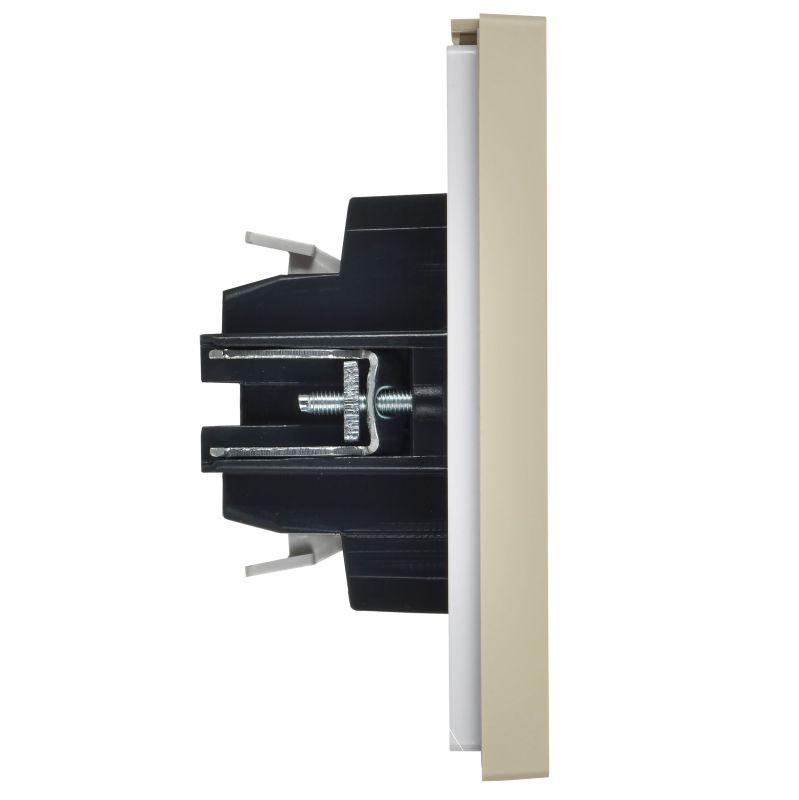 Выключатель жалюзи СП FORTE&PIANO 10А FP411 ваниль IEK FP-V15-0-10-1-K10