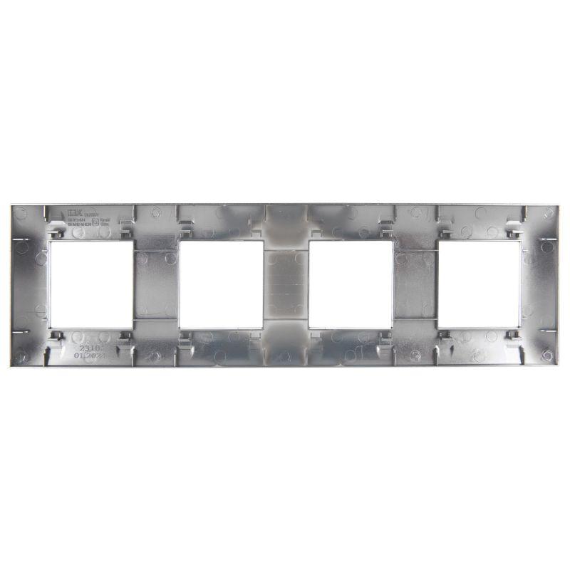Рамка 4-м SKANDY SK-F34N металл никель IEK SK-M42-M-K50