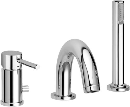 Смеситель на борт ванны на 3 отв Paffoni LIGHT LIG040LCR Хром