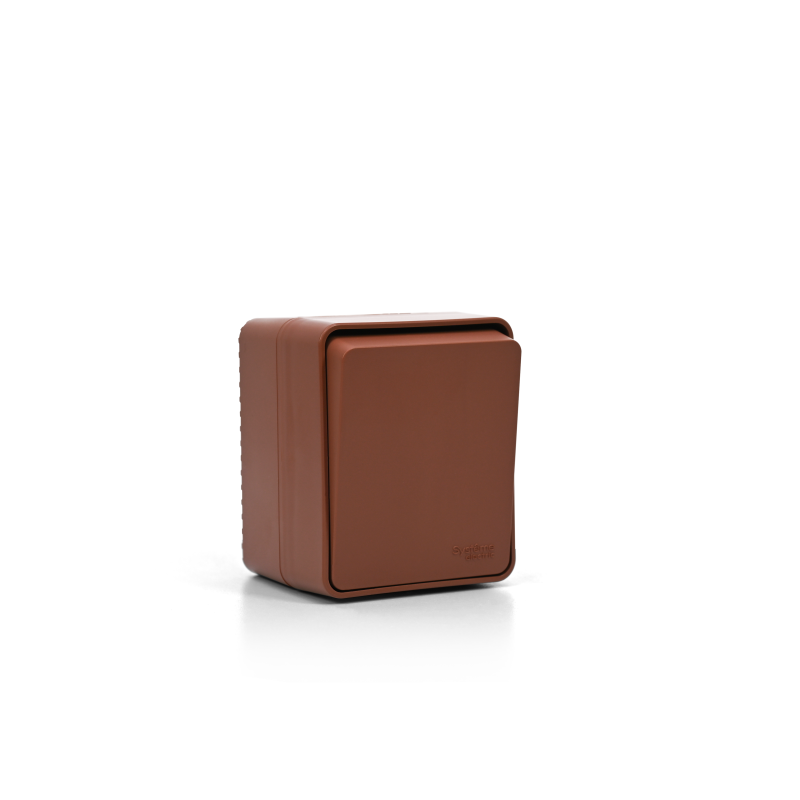 Выключатель кнопочный 1-кл. ОП AtlasDesign PROFI IP54 10AX терракот. SE ATN547015