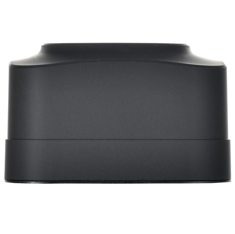 Розетка 4-м ОП GLORY РС24-2-ХЧм 10А без заземл. без защ. шторок черн. матов. IEK ERH40-K02M-10