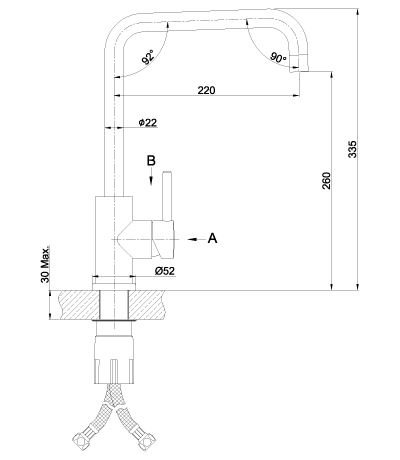 Смеситель для кухонной мойки Lemark Expert (LM5077S)