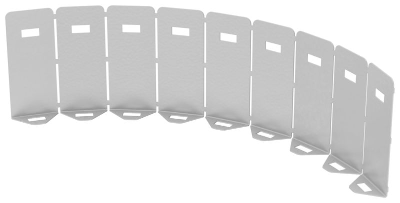 Перегородка разделительная 100мм универс. горизонт. для аксессуаров RAL 9016 IEK CRP02-0-100-9016