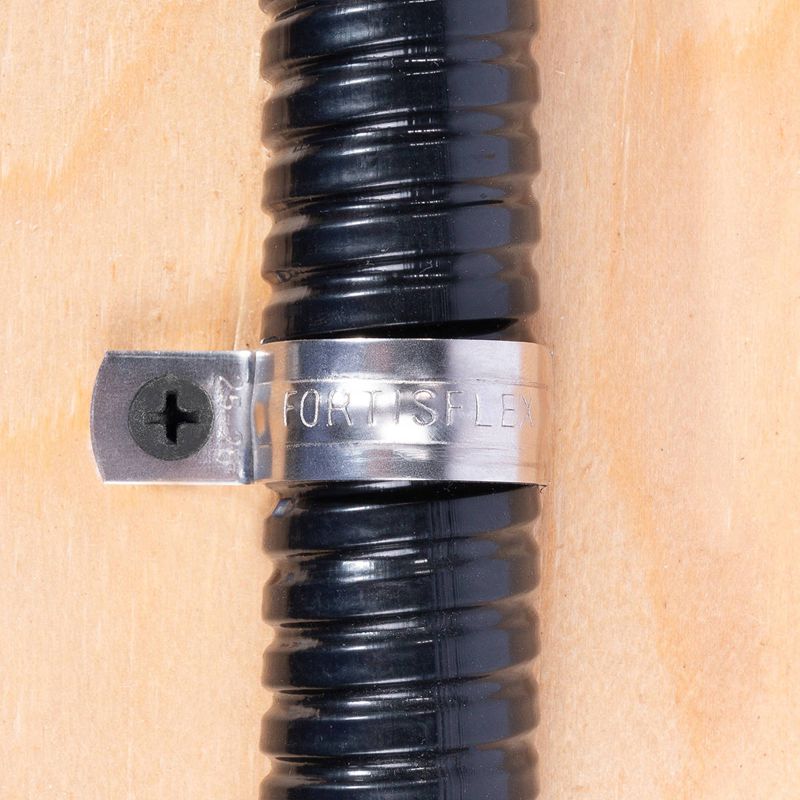 Скоба крепежная однолапковая СМО d14-15мм метал. оцинк. (уп.100шт) Fortisflex 47422