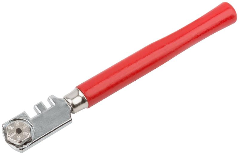 Стеклорез роликовый 6 роликов деревянная ручка КУРС 16901