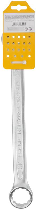 Ключ комбинированный усиленный "Гранд" CrV холодный штамп 30мм FIT 63295