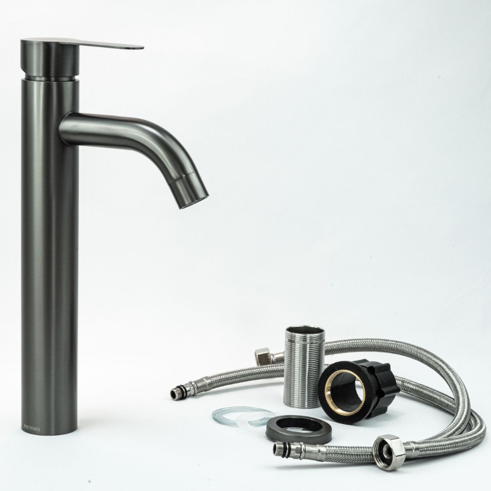 Смеситель для раковины Fmark FS8211Q, графит