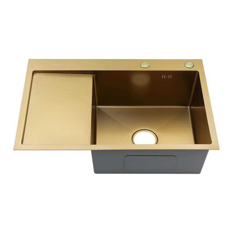 Мойка для кухни Fmark FSC6550C-R, матовое золото