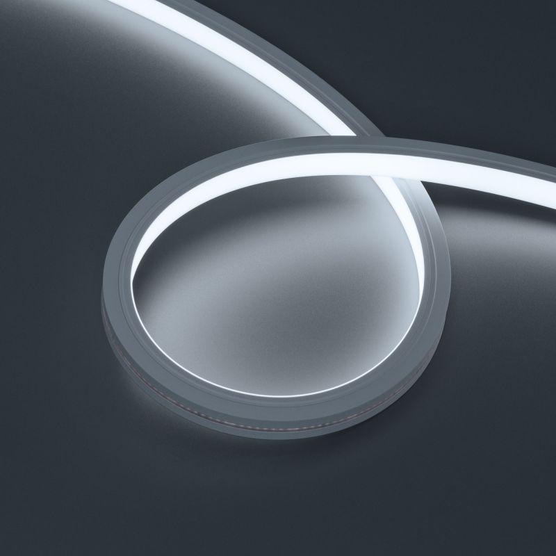 Лента светодиодная MOONLIGHT-TOP-X320-13х12mm 24V White 6000К 5Вт/м IP67 sauna wire x2 вывод вниз герметичная (уп.15м) Arlight 051135