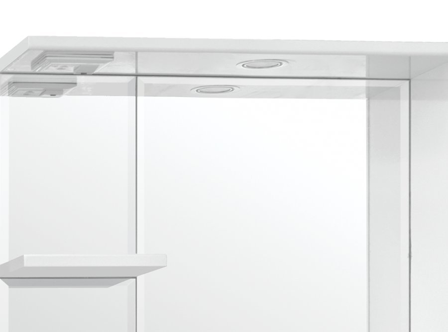 Зеркальный шкаф &quot;Олеандр-2 750/С&quot;, рельеф пастель