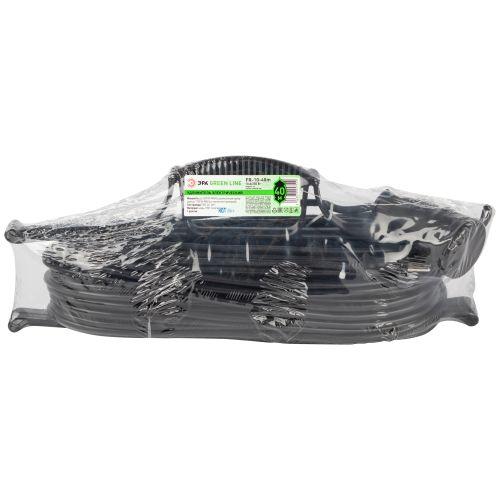 Удлинитель-шнур на рамке 1х40м без заземл. ПВС 2х1 GREEN LINE FR-10-40m Эра Б0065095