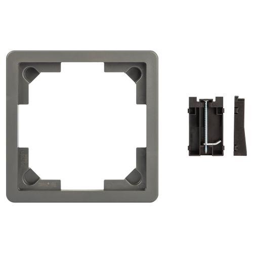 Люк 18-7001-03 комплект для установки люка IP66 в фальш-пол (рамка+монтаж. лапки) сер. Эра Б0063310