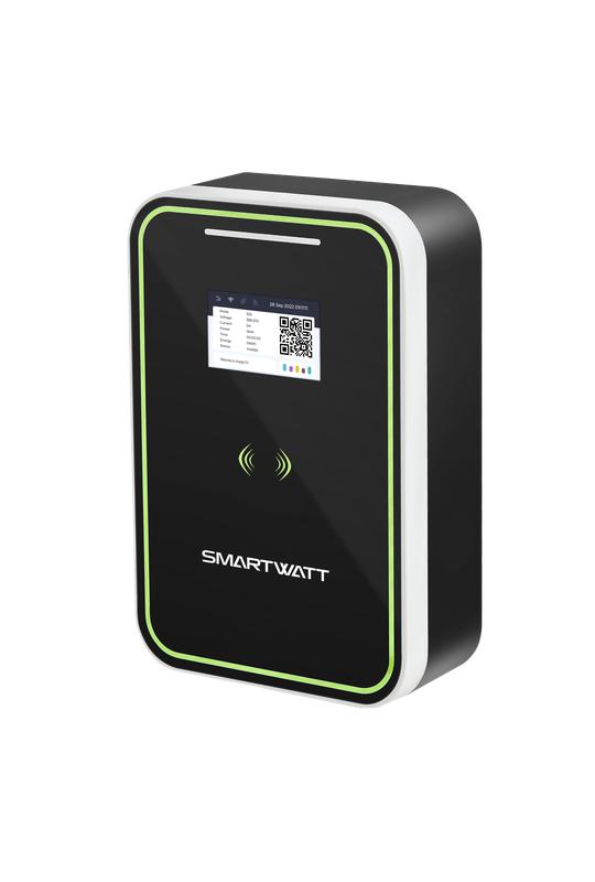 Станция зарядная для электромобилей EVC 11кВт 3ф 380В 16А переменный ток кабель 5м TPU Type2 IP55 бытовая SmartWatt 4512020470002