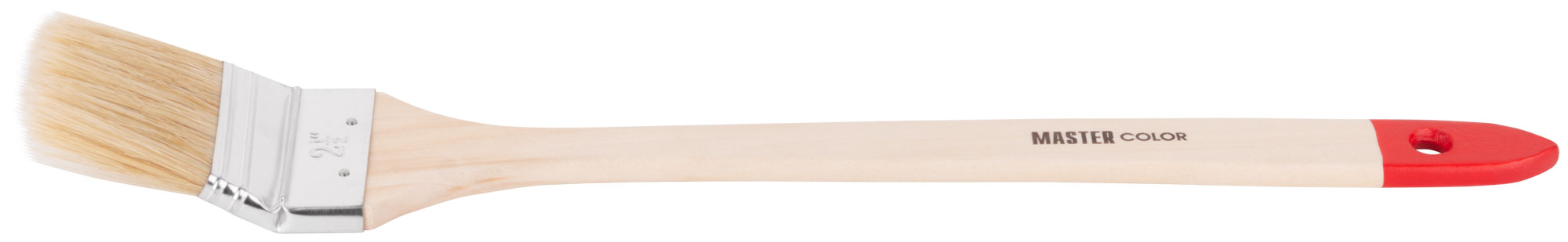 Кисть радиаторная, толщ. 13 мм, натур. щетина, нерж. обжим, дерев. ручка, ширина 65 мм