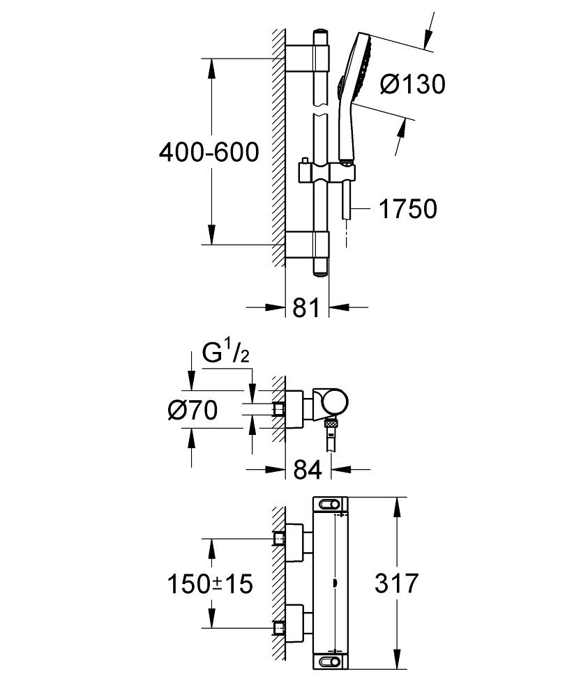 Термостат Grohe Grohtherm 2000 34281001 для душа