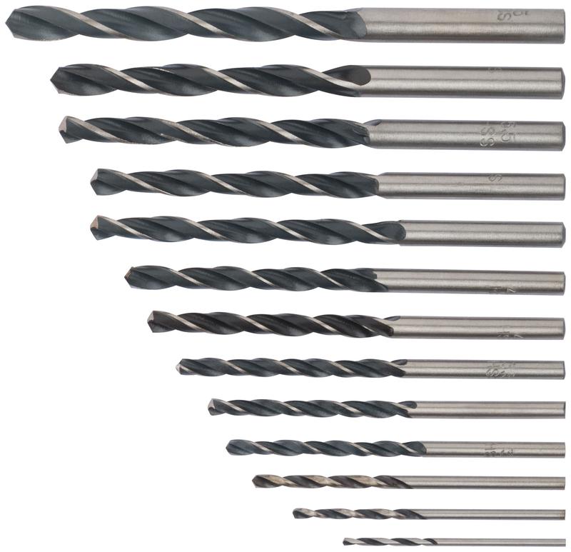 Набор сверл по металлу HSS черненых 13шт (15-2-25-3-32-35-4-45-48-5-55-6-65мм) FIT 33863