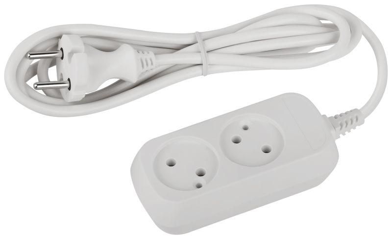 Удлинитель 2х1.5м без заземл. ПВС 2х0.75 UDL-10-215 Greenline Эра Б0065055