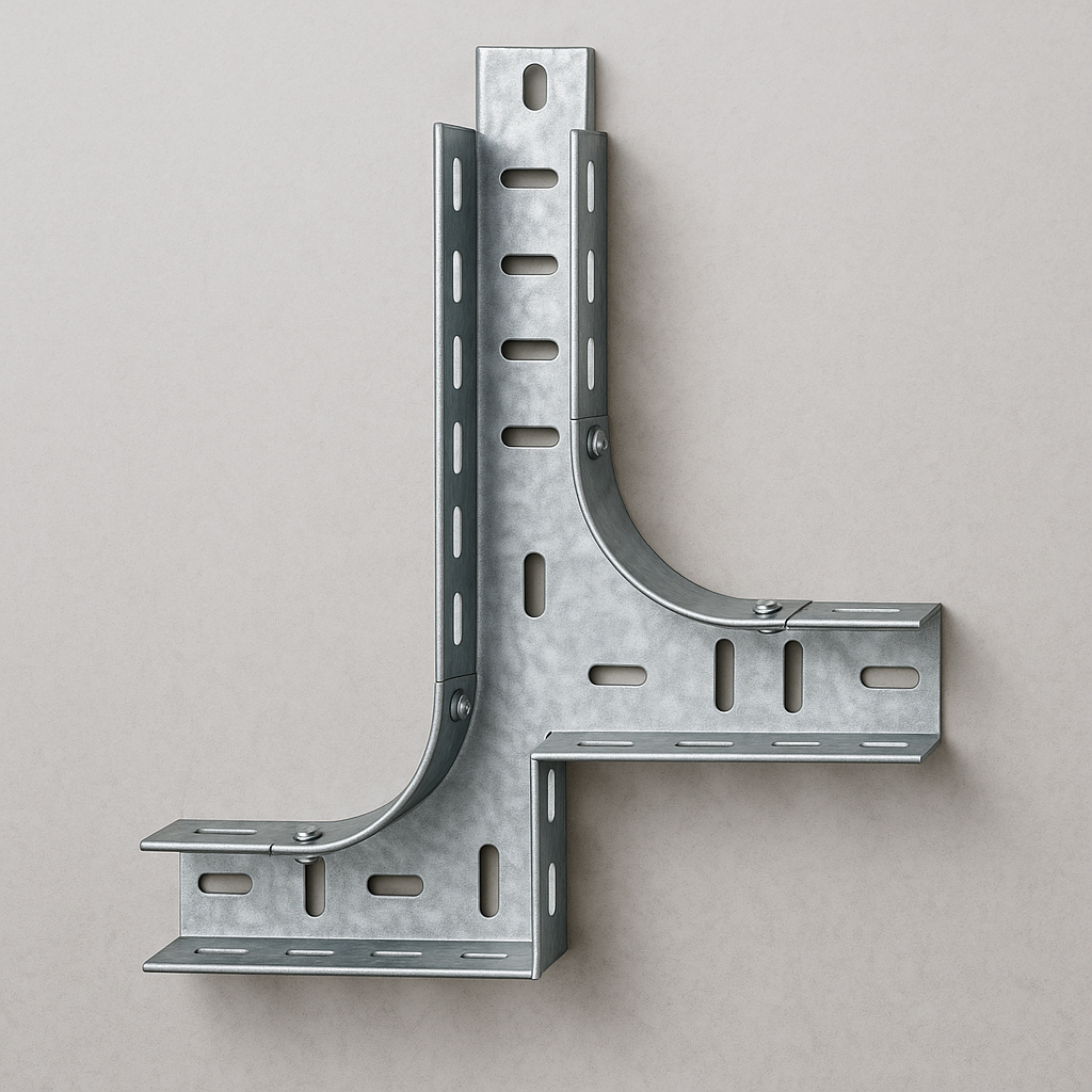 Отвод вертикальный Т-образный для кабельного лотка