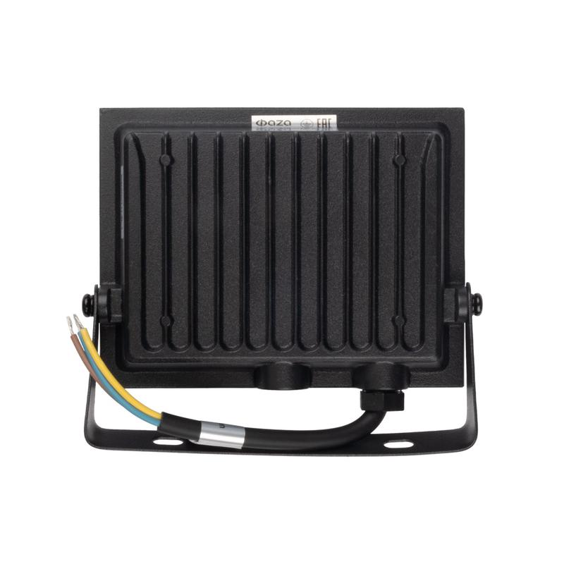 Прожектор светодиодный СДО-20 50Вт 6500К IP65 230В BL ДО прозр. закален. стекло ФАZА 5047303