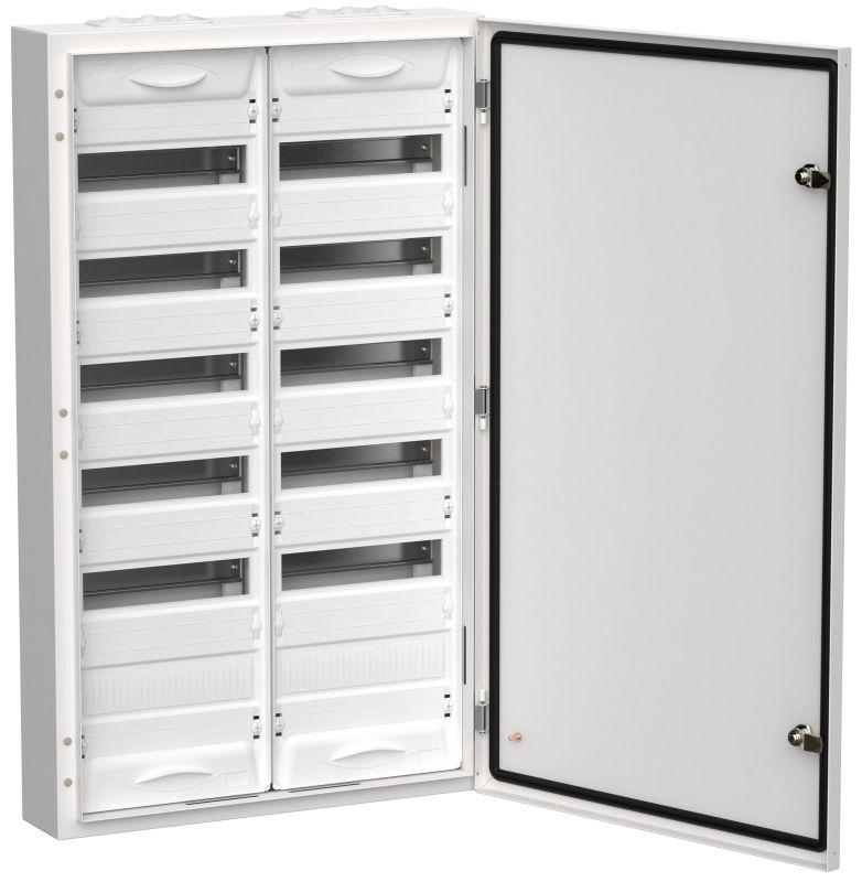 Корпус металлический ЩРн-144 (2х72) 960х570х140 IP54 бел. (одна дверь) TITAN 5 IEK TI5-50-N-2X072-54