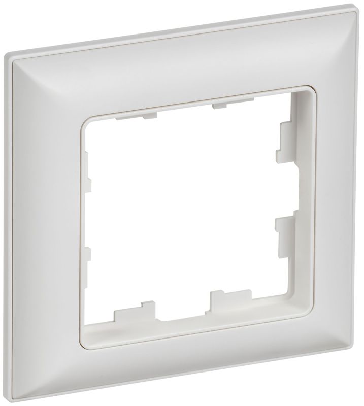 Рамка 1-м BRITE РУ-1-БрАБ арктич. бел./бел. IEK BR-M12-12-K91