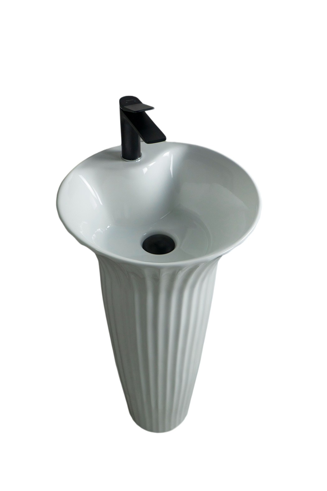 Раковина Gid Nb132 81113 накладная белая 41x41x84