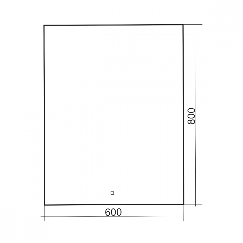 Зеркало ABBER See AG6103S-0.6 с подсветкой, сенсорный выключатель, диммер