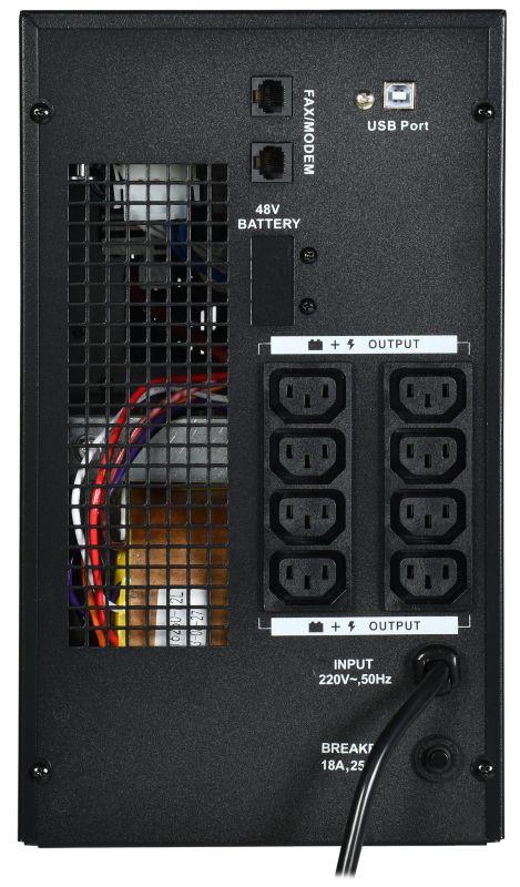 Источник бесперебойного питания ELECTRA LT 3кВА/2.4кВт с АКБ 4х9А.ч USB ITK ELT-3000VA-1-004