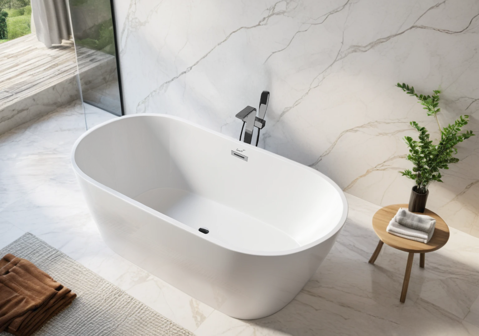 Ванна RESIA170II акриловая отдельностоящая Ceruttispa (1700x750x600)