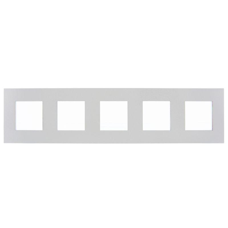 Рамка 5-м SKANDY SK-F35S металл серебр. IEK SK-M52-M-K23