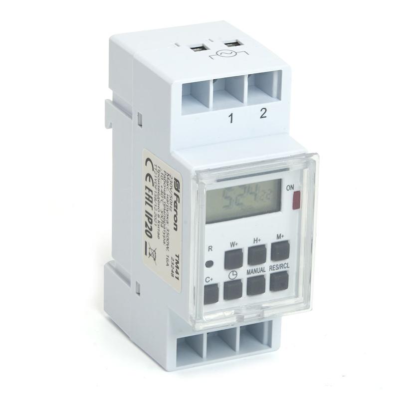 Таймер 3500Вт/16А 220-240В TM41 FERON 23248